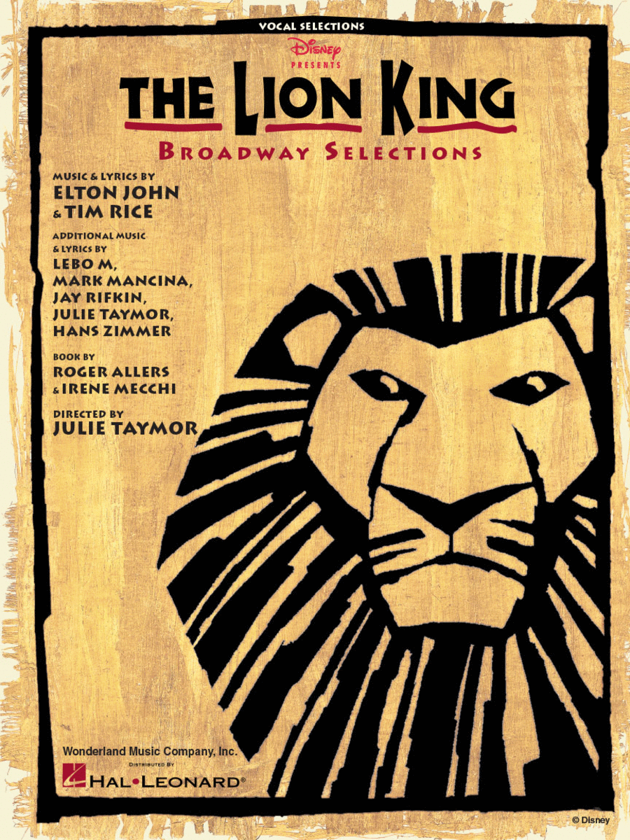 The Lion King – Broadway Selections Piano, Vocal, Guitar scores gallery preview page 1