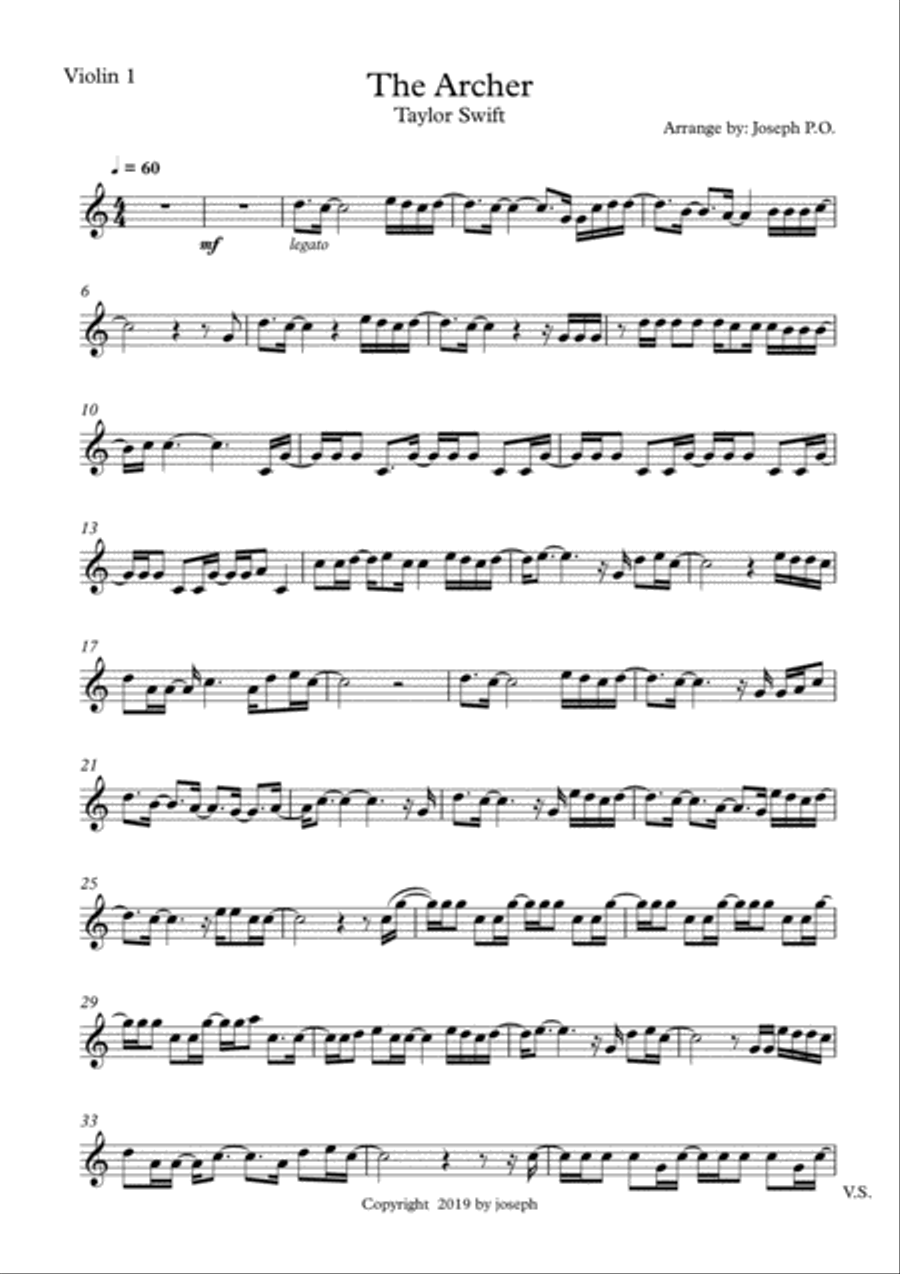 The Archer The Archer Small Ensemble scores gallery preview page 6