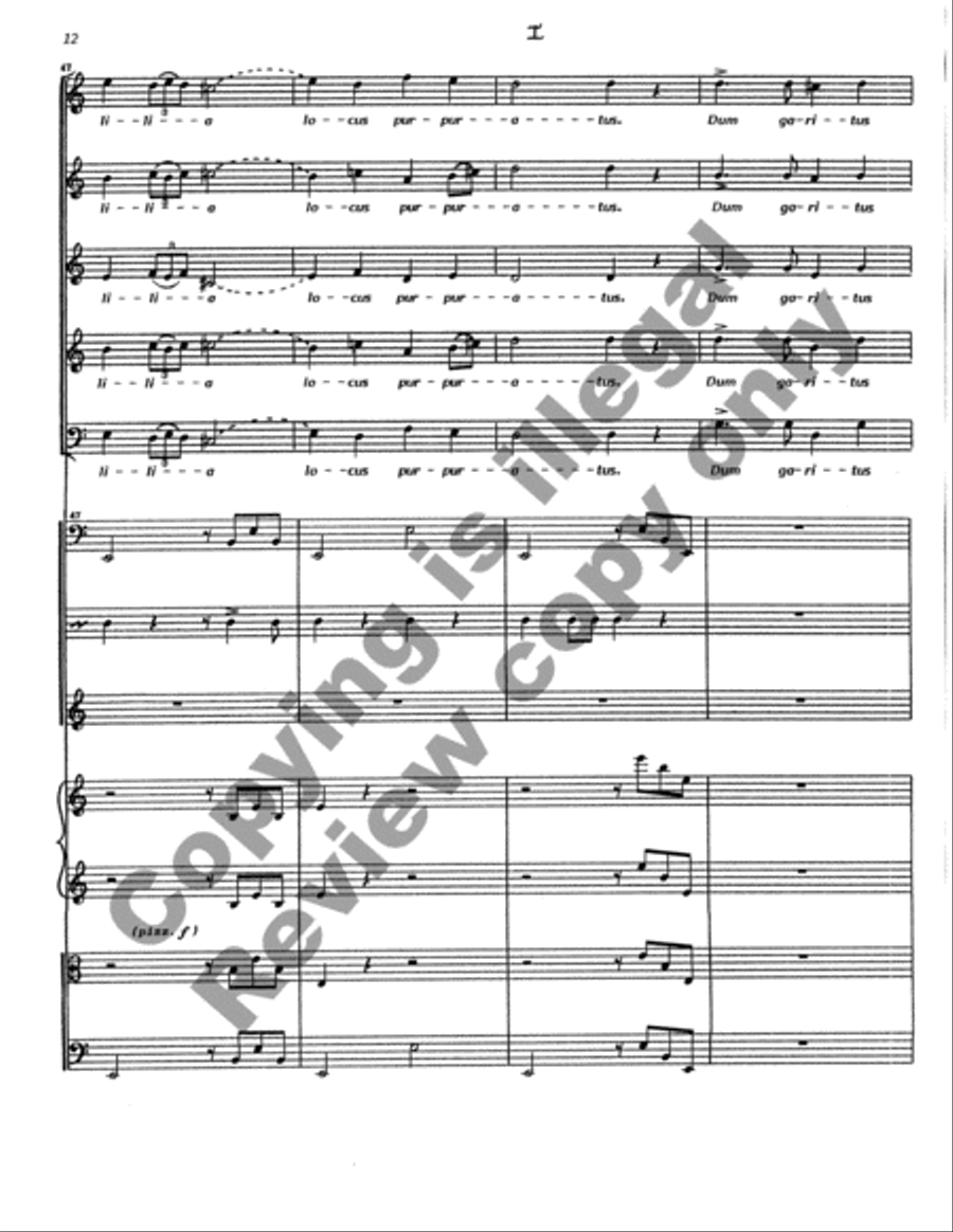 Cantata Rustica (Full/Choral Score) Choir scores gallery preview page 13