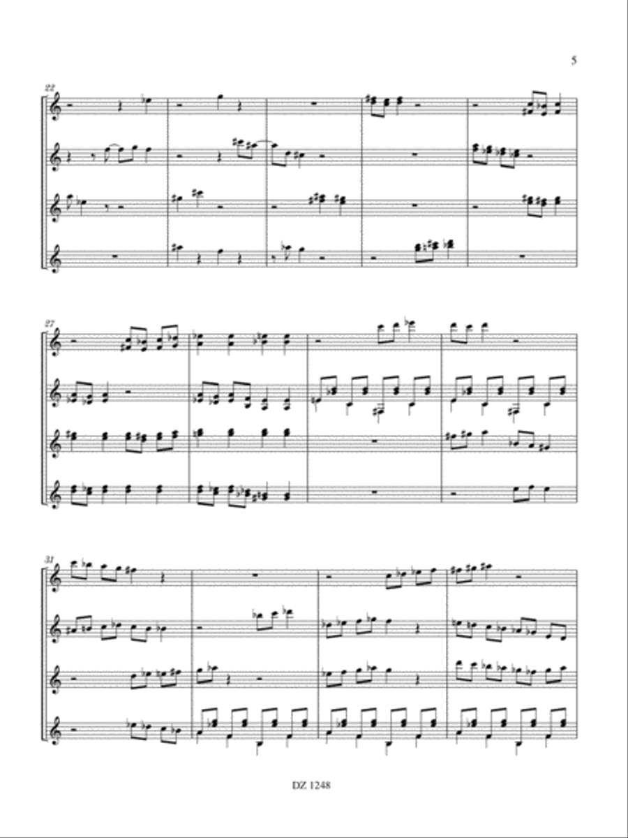 Pourquoi... Guitar Ensemble scores gallery preview page 5