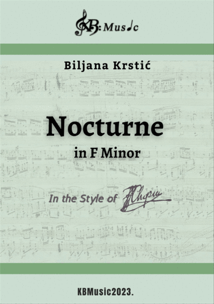Nocturne in F Minor - In the Style of Frederic Chopin Part scores gallery preview page 2