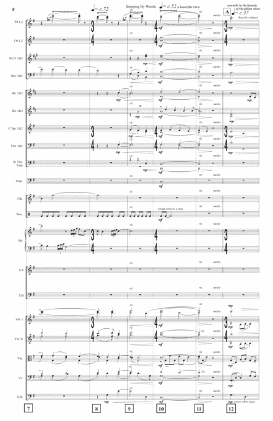 Stopping by Woods (Robert Frost) – FULL SCORE (FULL ORCH)