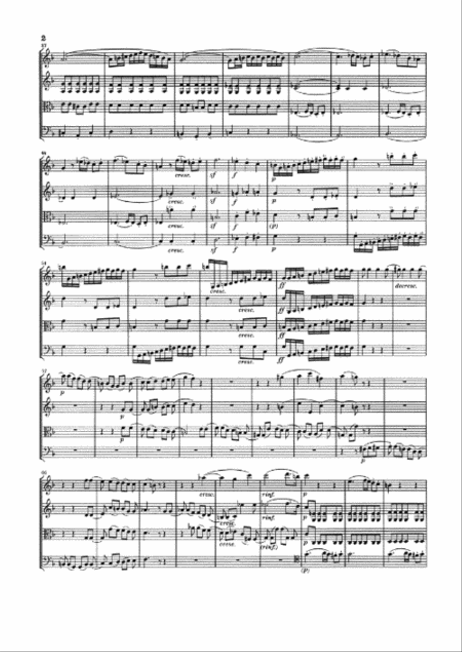 String Quartets and String Quartet-Version of the Piano Sonata op. 18/1-6 und op. 14/1 Cello scores gallery preview page 3