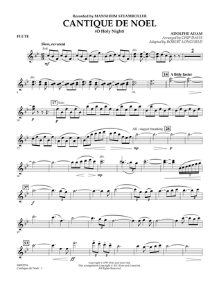 Cantique de Noel (O Holy Night) - Flute