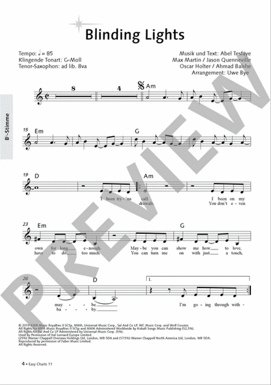 Easy Charts Play-Along CD, Audio & More scores gallery preview page 2