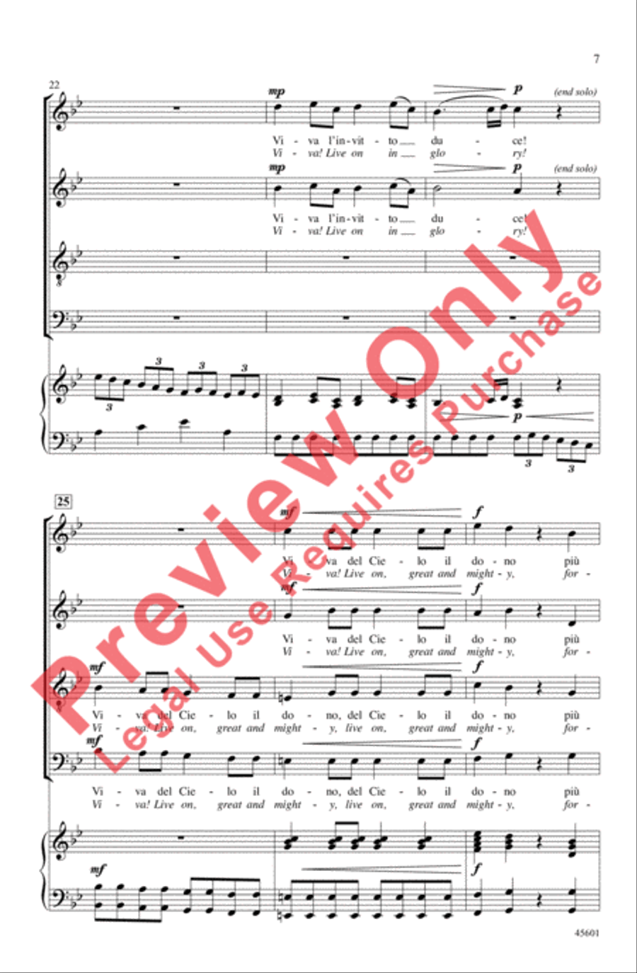 Viva! 4-Part scores gallery preview page 7