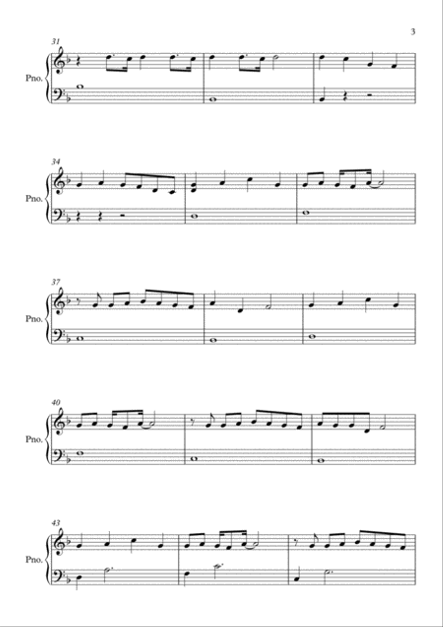 Counting Stars Easy Piano scores gallery preview page 3