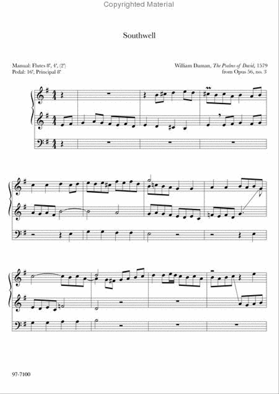 Master Organ Works of Jan Bender, Vol. 3 Organ scores gallery preview page 12