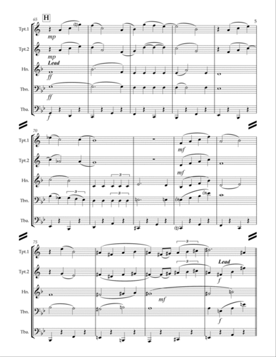 All The Things You Are Brass Quintet scores gallery preview page 6