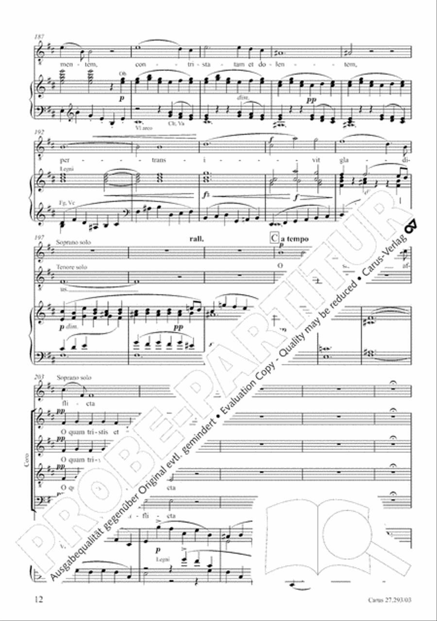 Stabat mater 4-Part scores gallery preview page 19