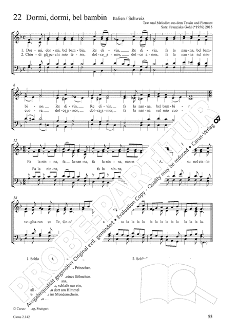 Christmas Carols of the World. Choral collection 4-Part scores gallery preview page 52