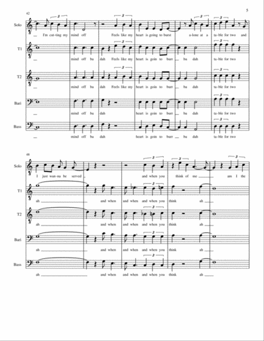 Death Of A Bachelor Death Of A Bachelor TTBB scores gallery preview page 5