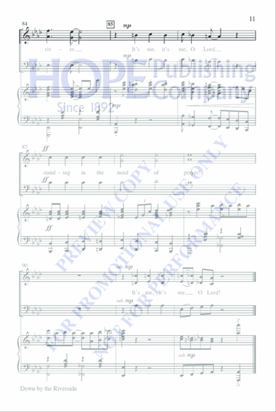 Gospel Greats 3-Part scores gallery preview page 12