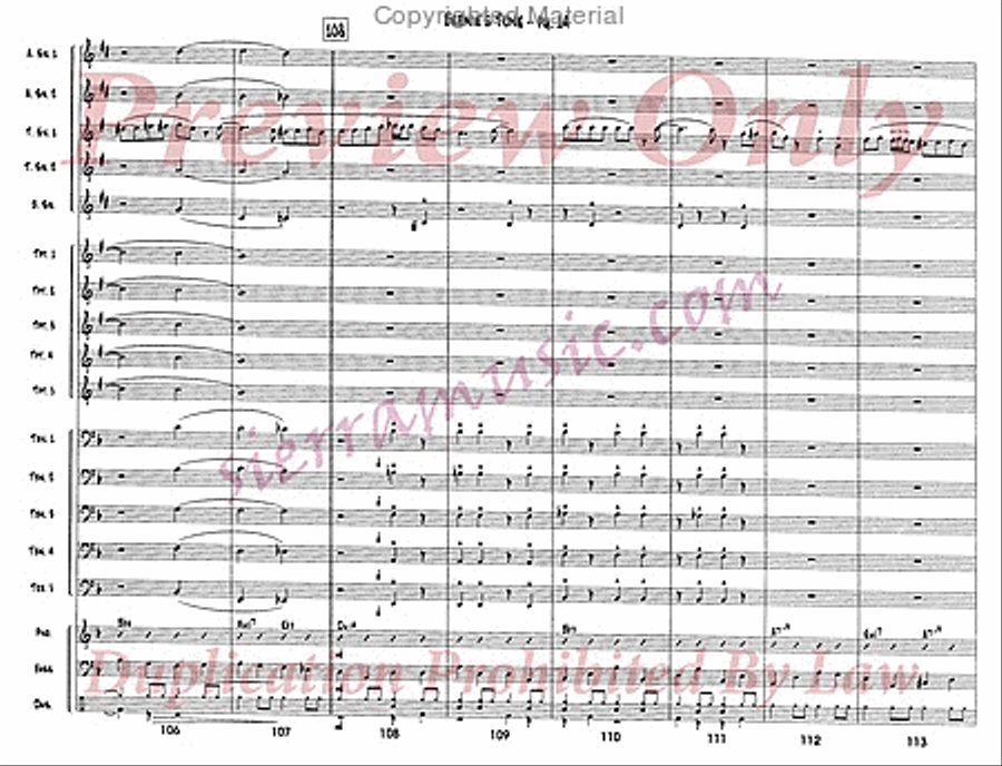 Bernie's Tune Bernie's Tune Jazz Ensemble scores gallery preview page 15
