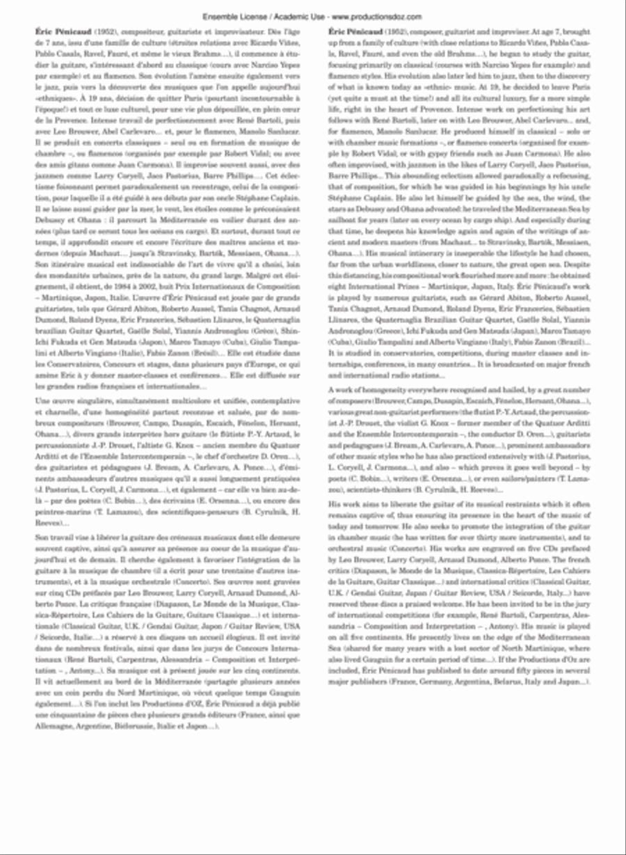 Improvisation XVII-XXI Classical Guitar scores gallery preview page 3