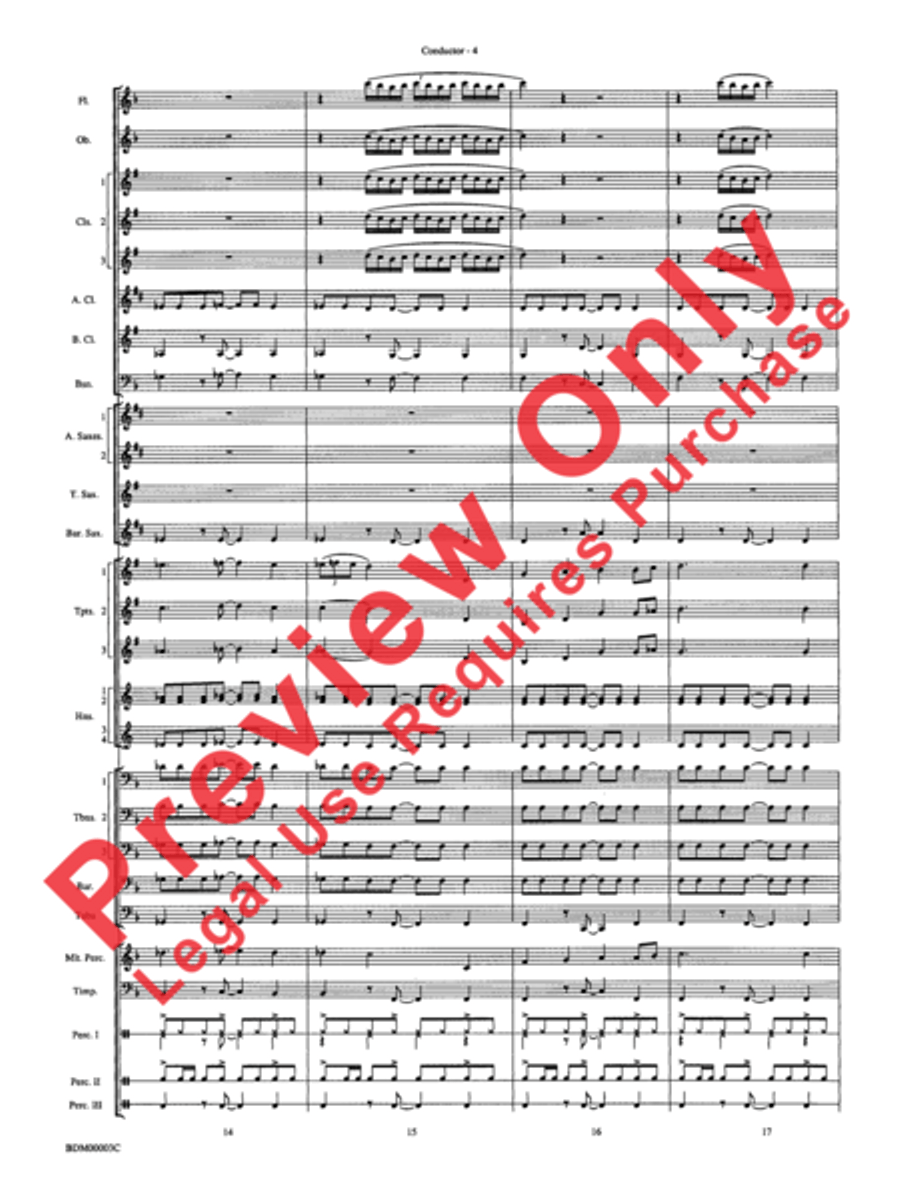 Overture de Argentina Concert Band scores gallery preview page 6