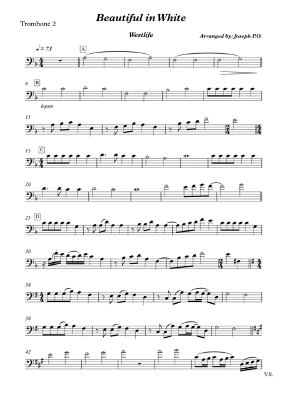 Beautiful In White Brass Ensemble scores gallery preview page 6