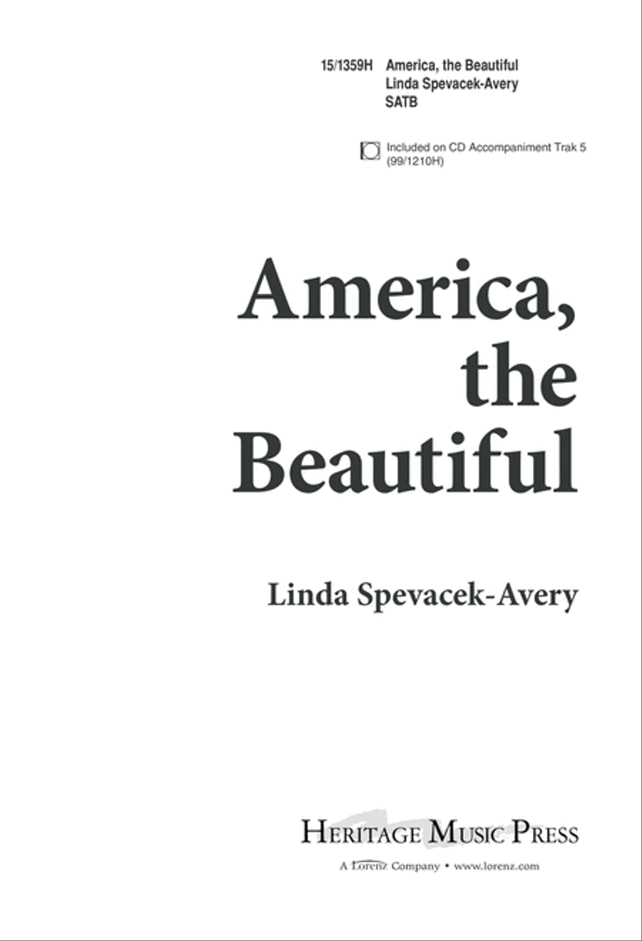 America the Beautiful 4-Part scores gallery preview page 1