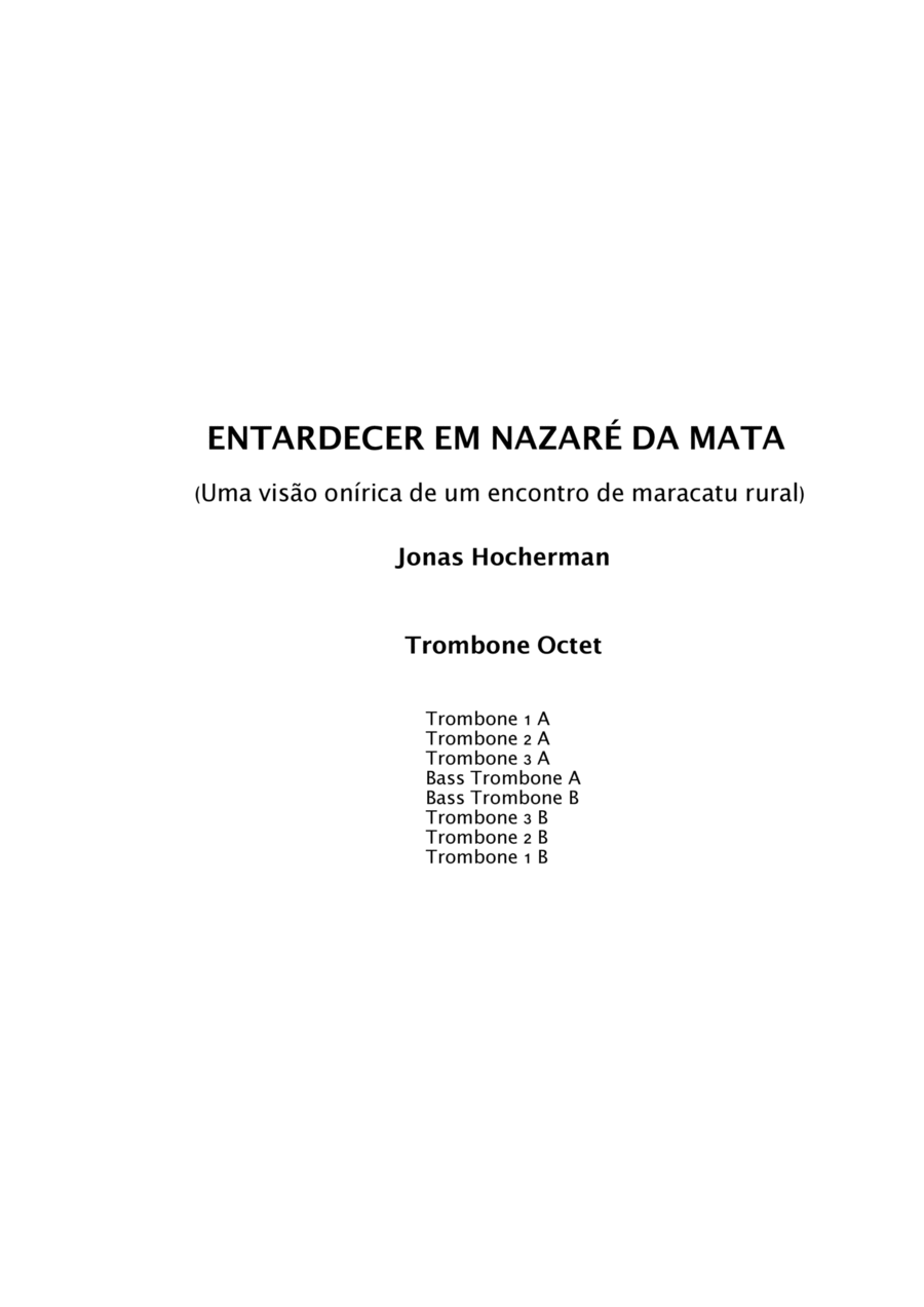 Entardecer em Nazaré da Mata Chamber Music scores gallery preview page 1