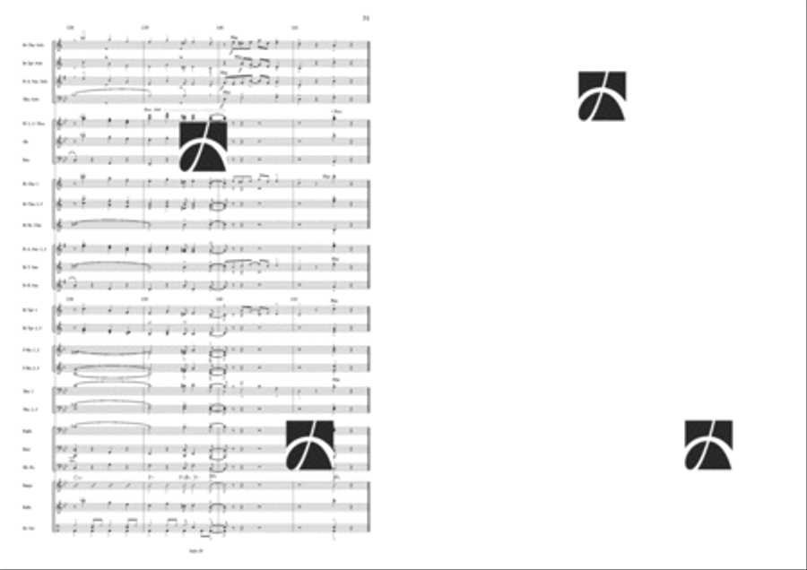 Tribute to Dixie Concert Band scores gallery preview page 16