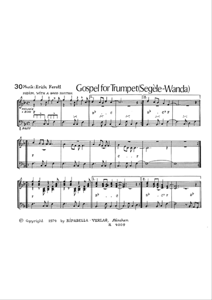 Gospel for Trumpet (Segele-Wanda) Trumpet scores gallery preview page 3