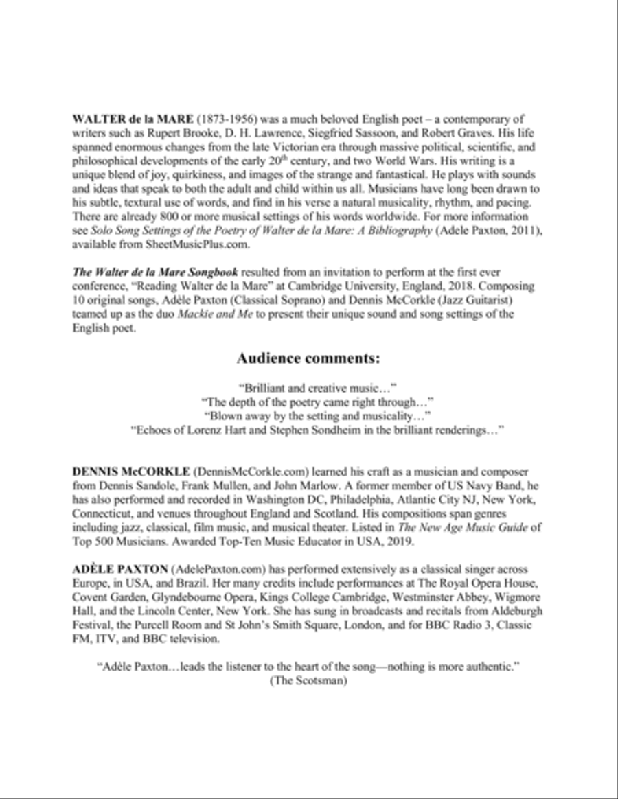 The Window - Original Song Setting of Walter de la Mare's Poetry for VOICE and GUITAR: Key Am Acoustic Guitar scores gallery preview page 2