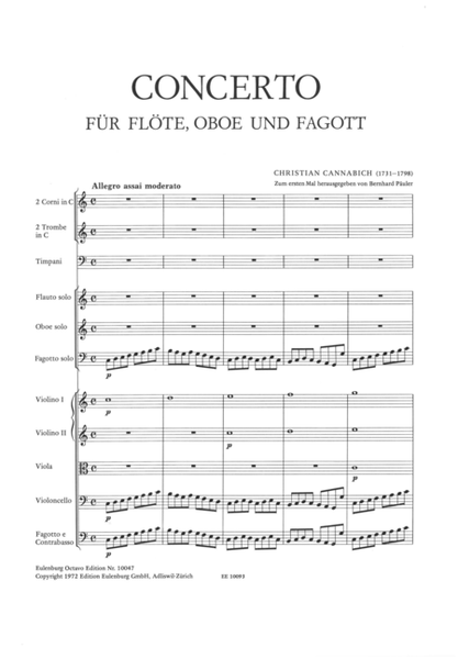 Concerto for flute, oboe and bassoon