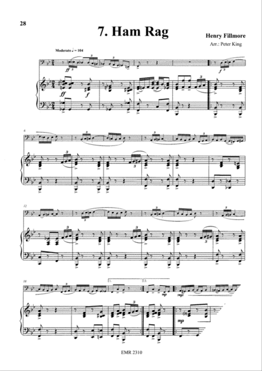 15 Rags Bass Trombone scores gallery preview page 9