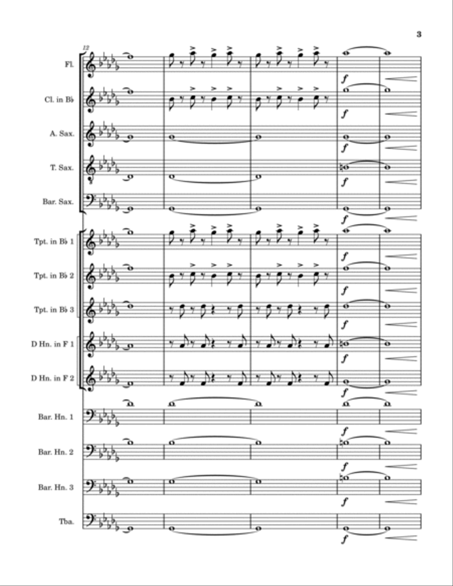 That Darn Mosquito Concert Band scores gallery preview page 3