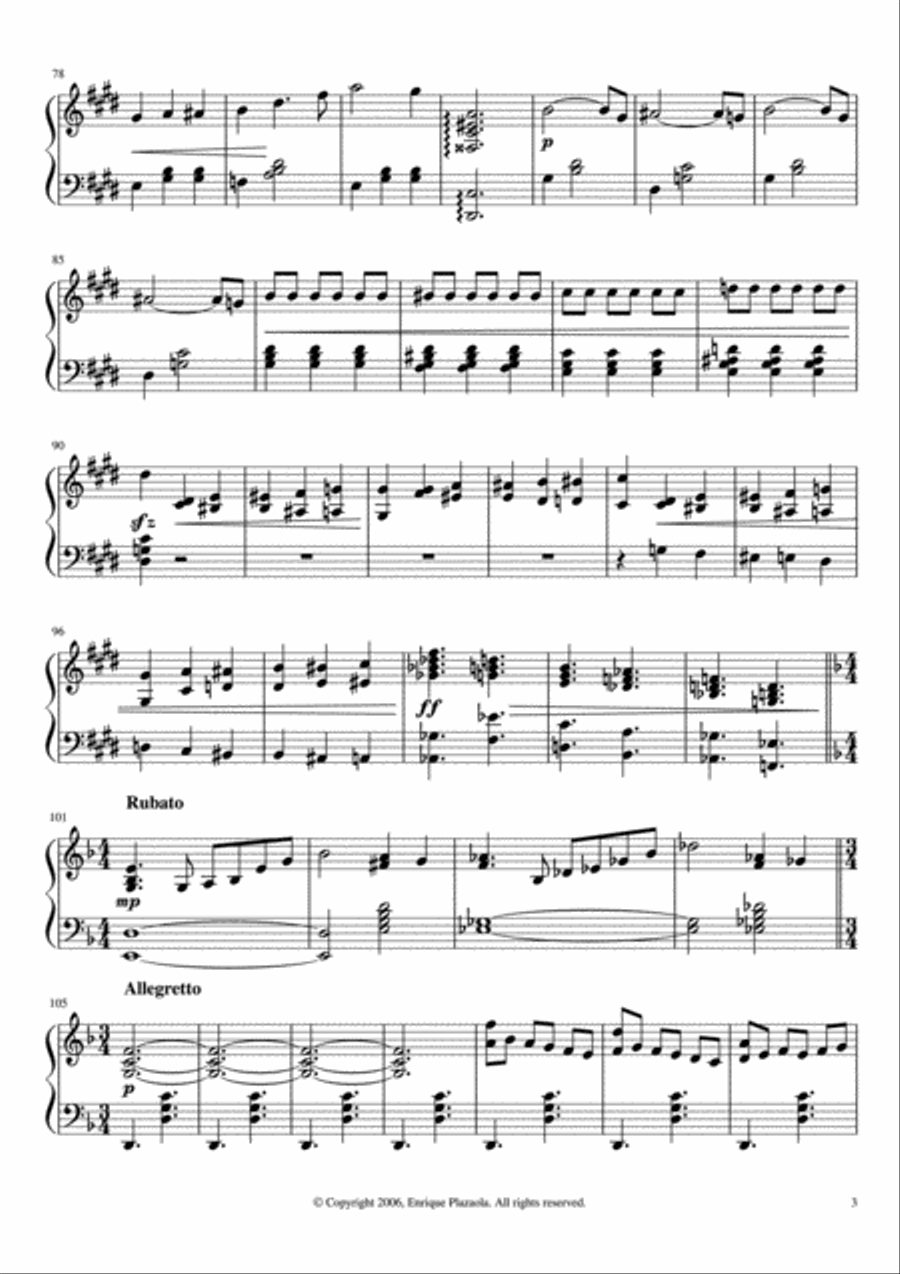 Valse Del Payaso Piano Solo scores gallery preview page 3