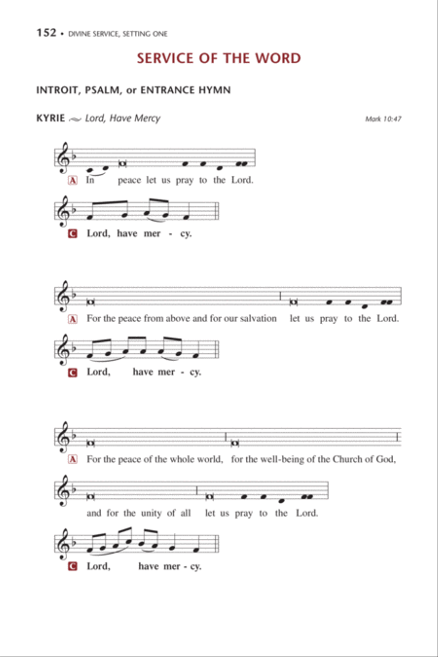 Lutheran Service Book: Personal/Gift Edition Choir scores gallery preview page 8