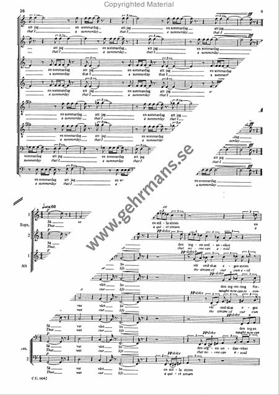 Tre elegier Tre elegier SSAATTBB scores gallery preview page 6