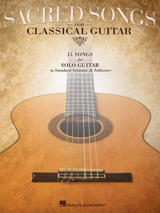 Book cover for Sacred Songs for Classical Guitar
