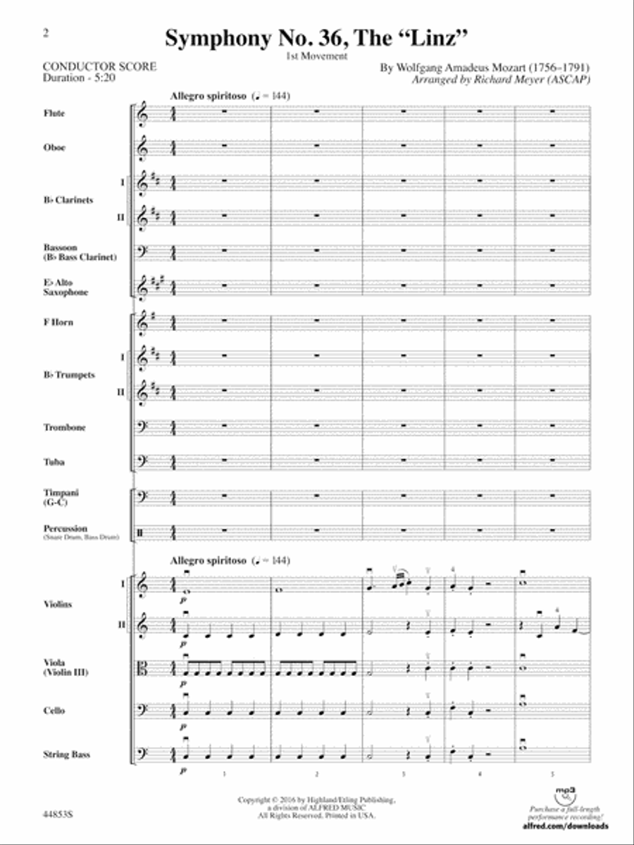 Symphony No. 36, The 