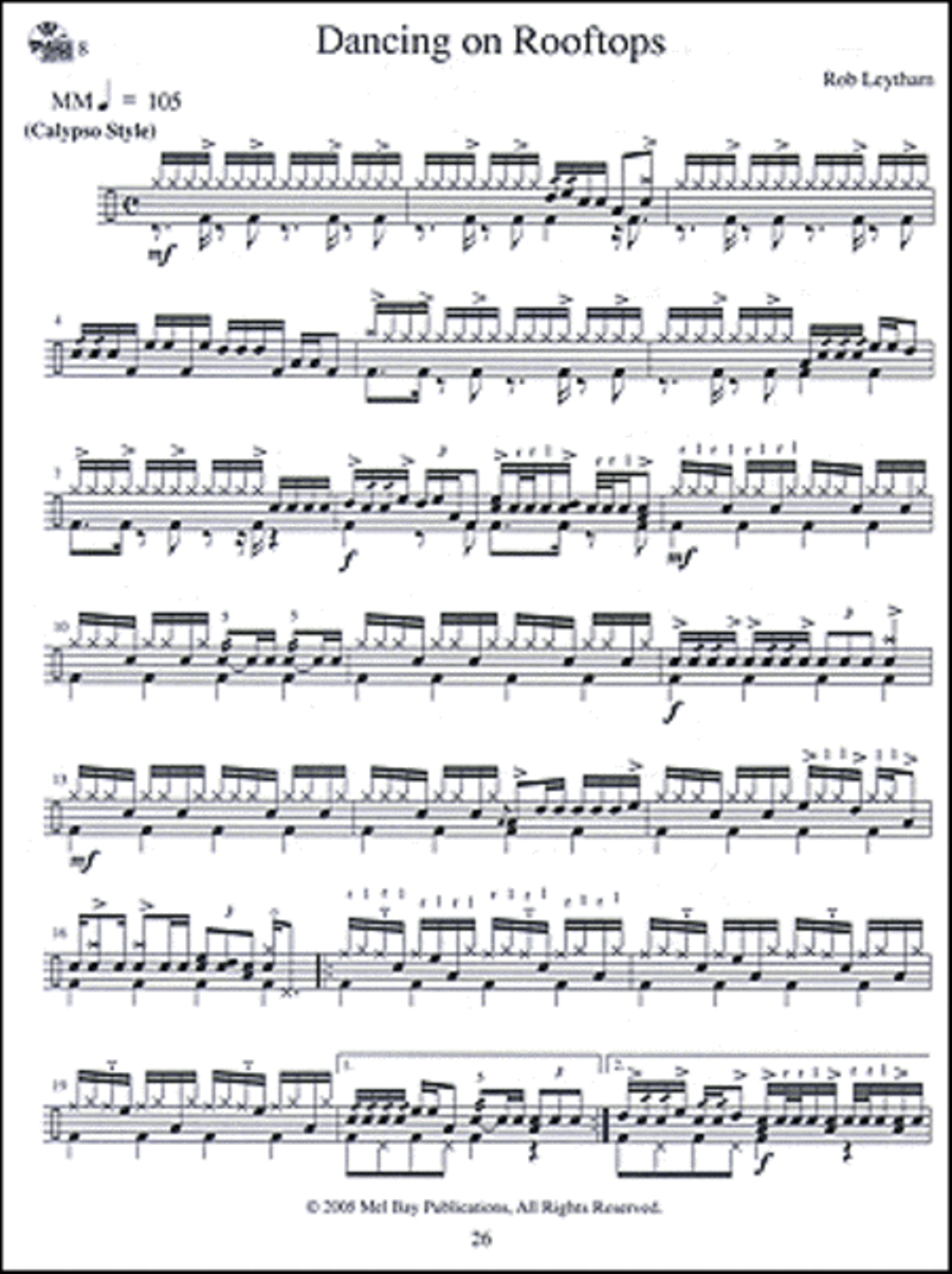Musical Drumset Solos for Recitals, Contests and Fun Drum Set scores gallery preview page 3