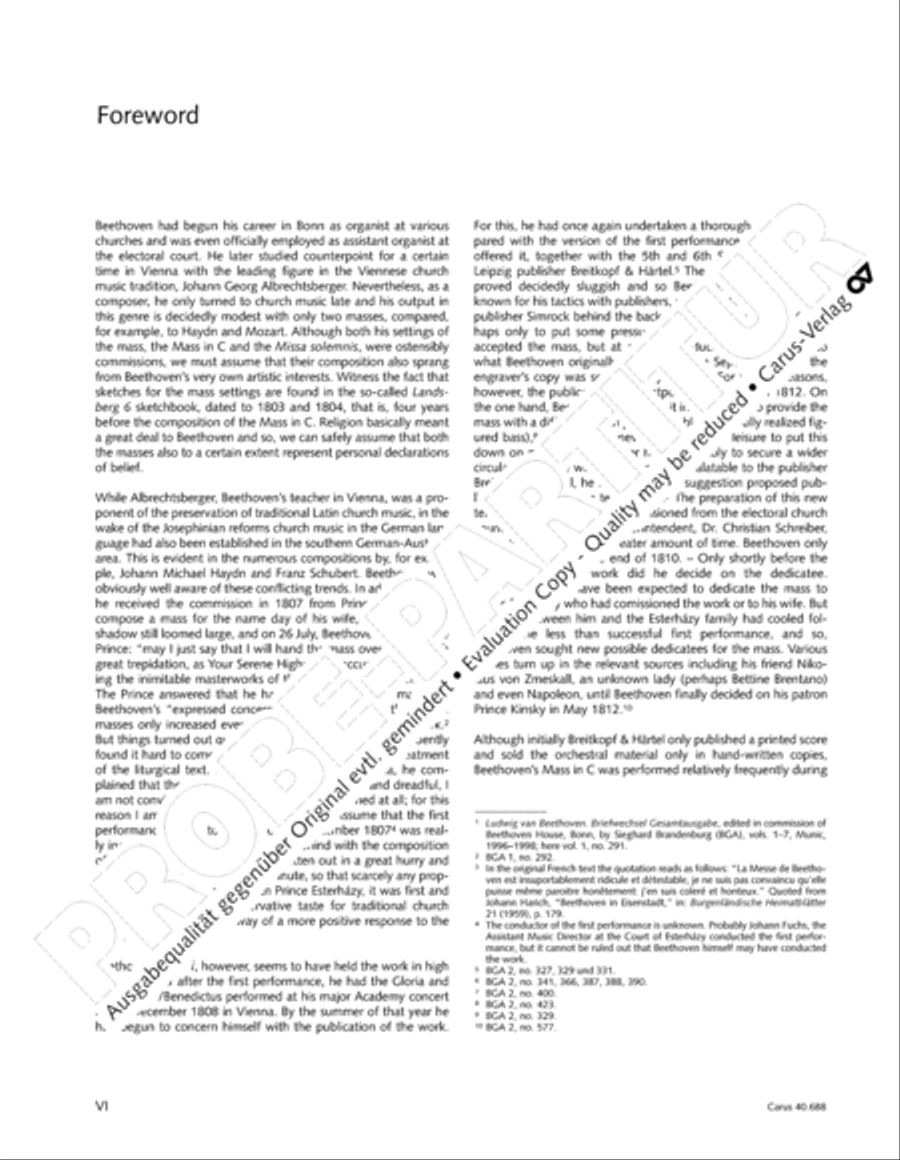 Mass in C Major 4-Part scores gallery preview page 7