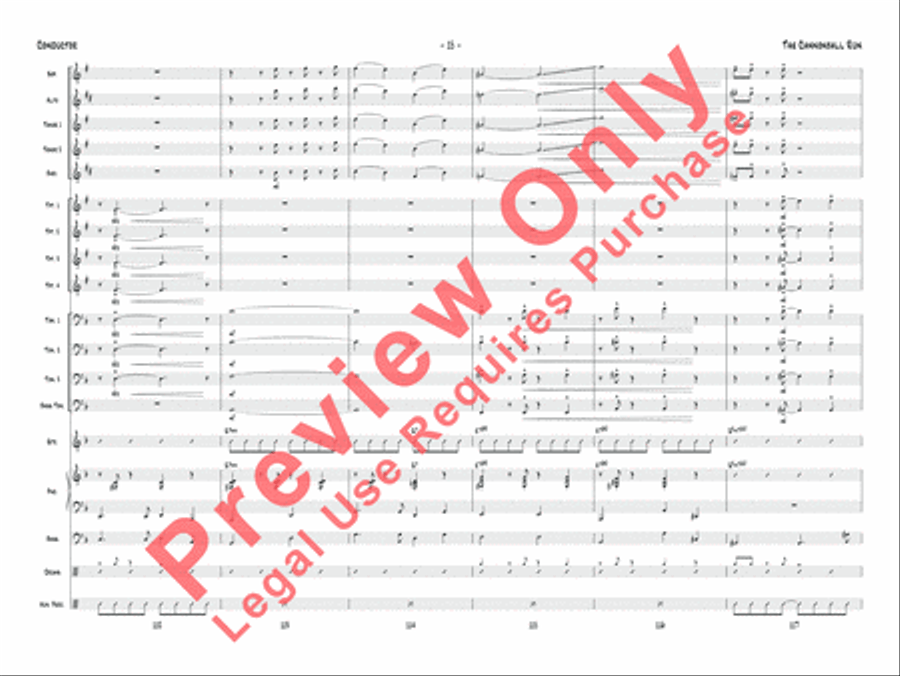 The Cannonball Run Jazz Ensemble scores gallery preview page 16
