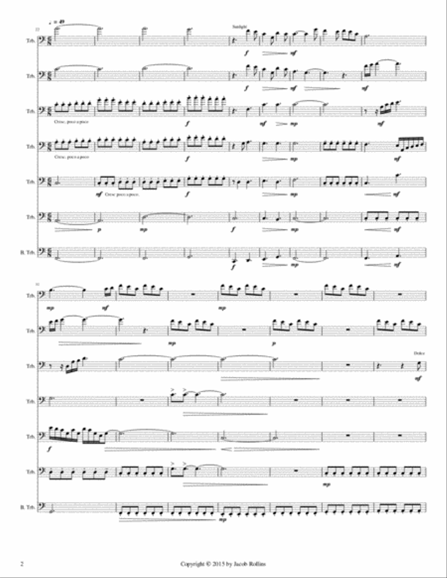 Sanguinity Trombone Solo scores gallery preview page 2