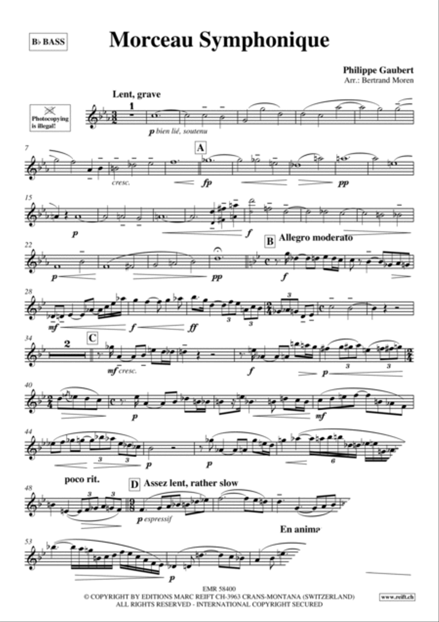 Morceau Symphonique Morceau Symphonique Voice Solo scores gallery preview page 3