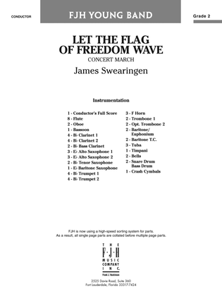 Let the Flag of Freedom Wave: Score