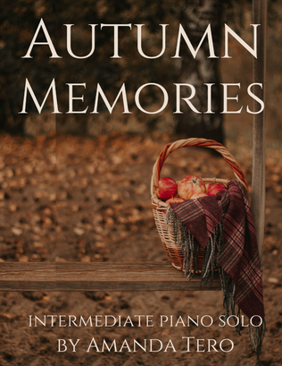 Book cover for Autumn Memories - original intermediate piano sheet music solo
