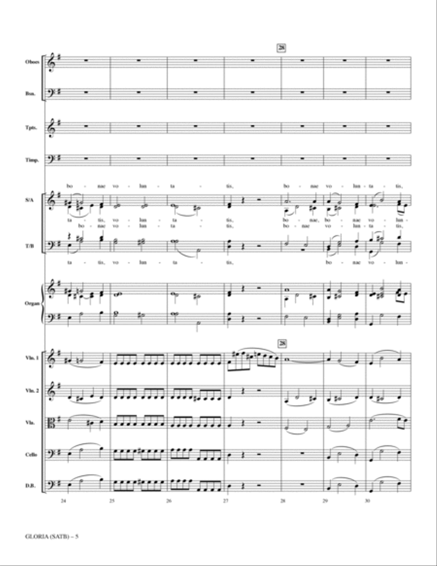 Gloria (from Heiligmesse) (arr. John Leavitt) - Full Score (SATB) 4-Part scores gallery preview page 5