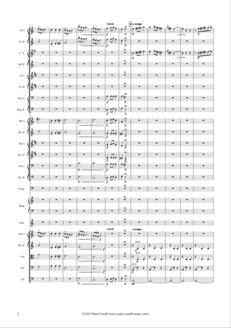 GRIEG Vals (Waltz) arranged for small orchestra Chamber Orchestra scores gallery preview page 3