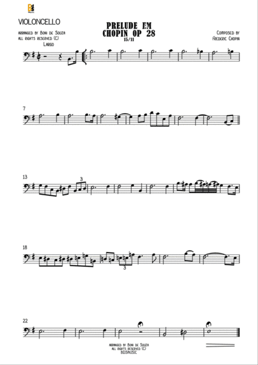 Prelude in Em opus 28 Chopin image number null