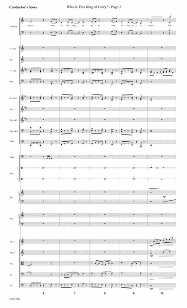 And Glory Shone Around - Orchestral Score and Parts