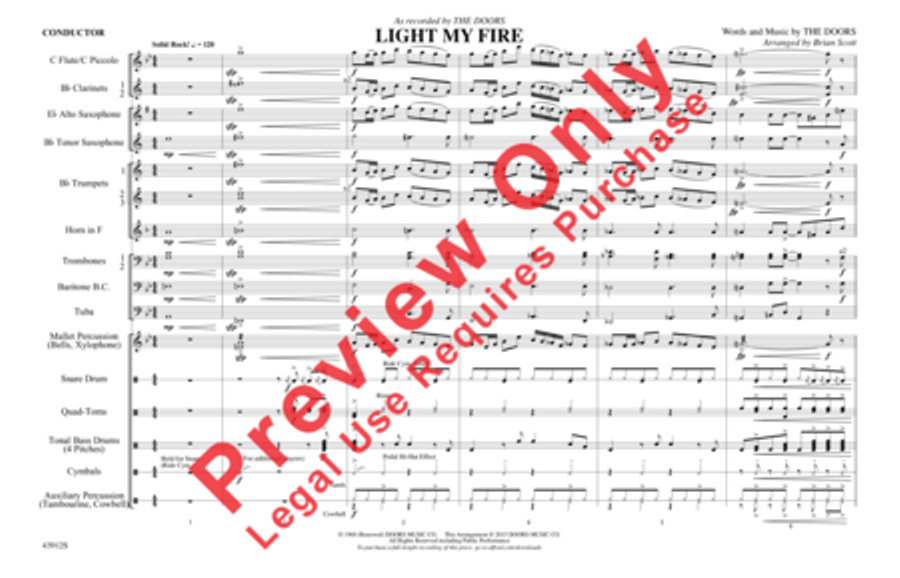 Light My Fire Marching Band scores gallery preview page 2