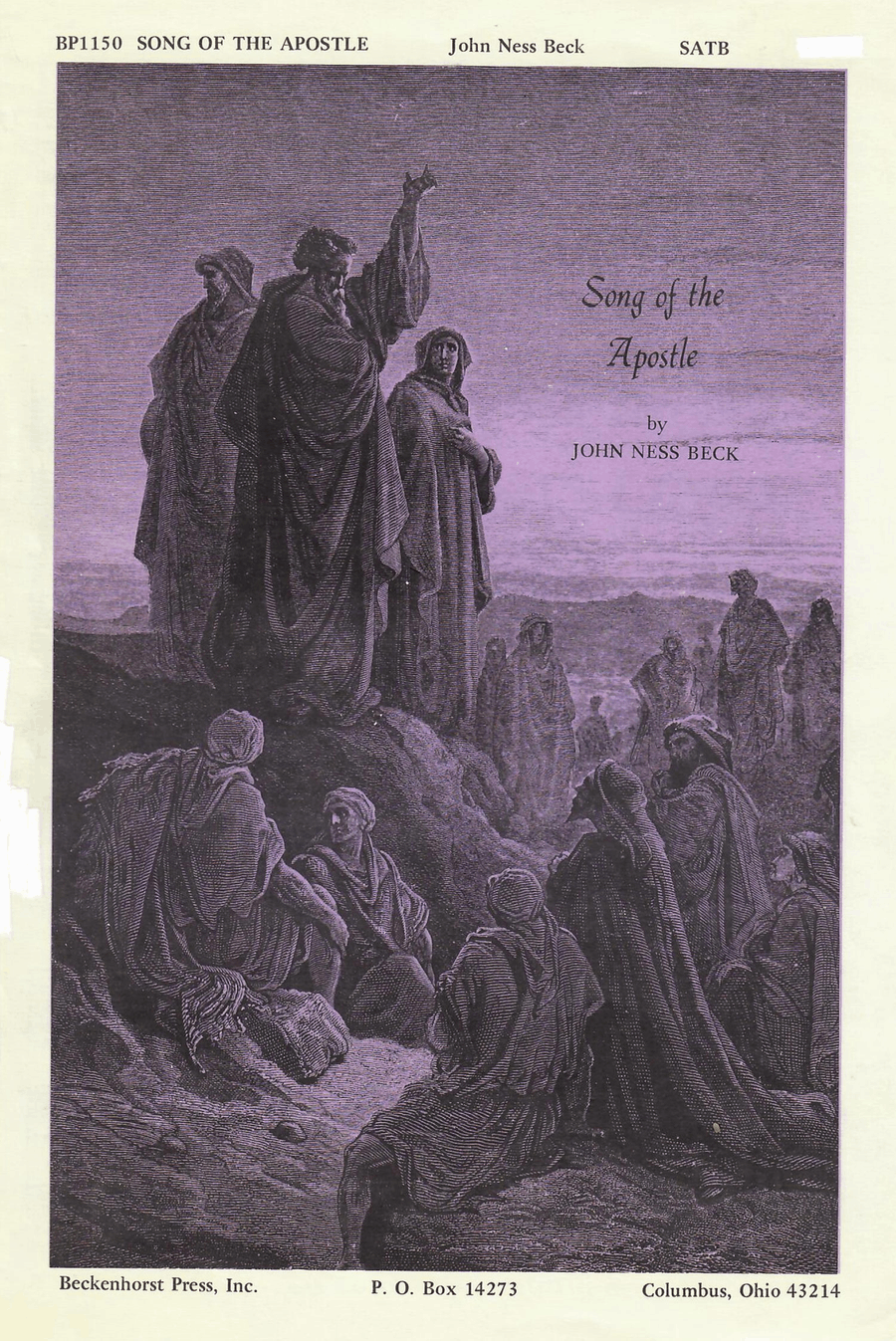 Song of the Apostle 4-Part scores gallery preview page 1