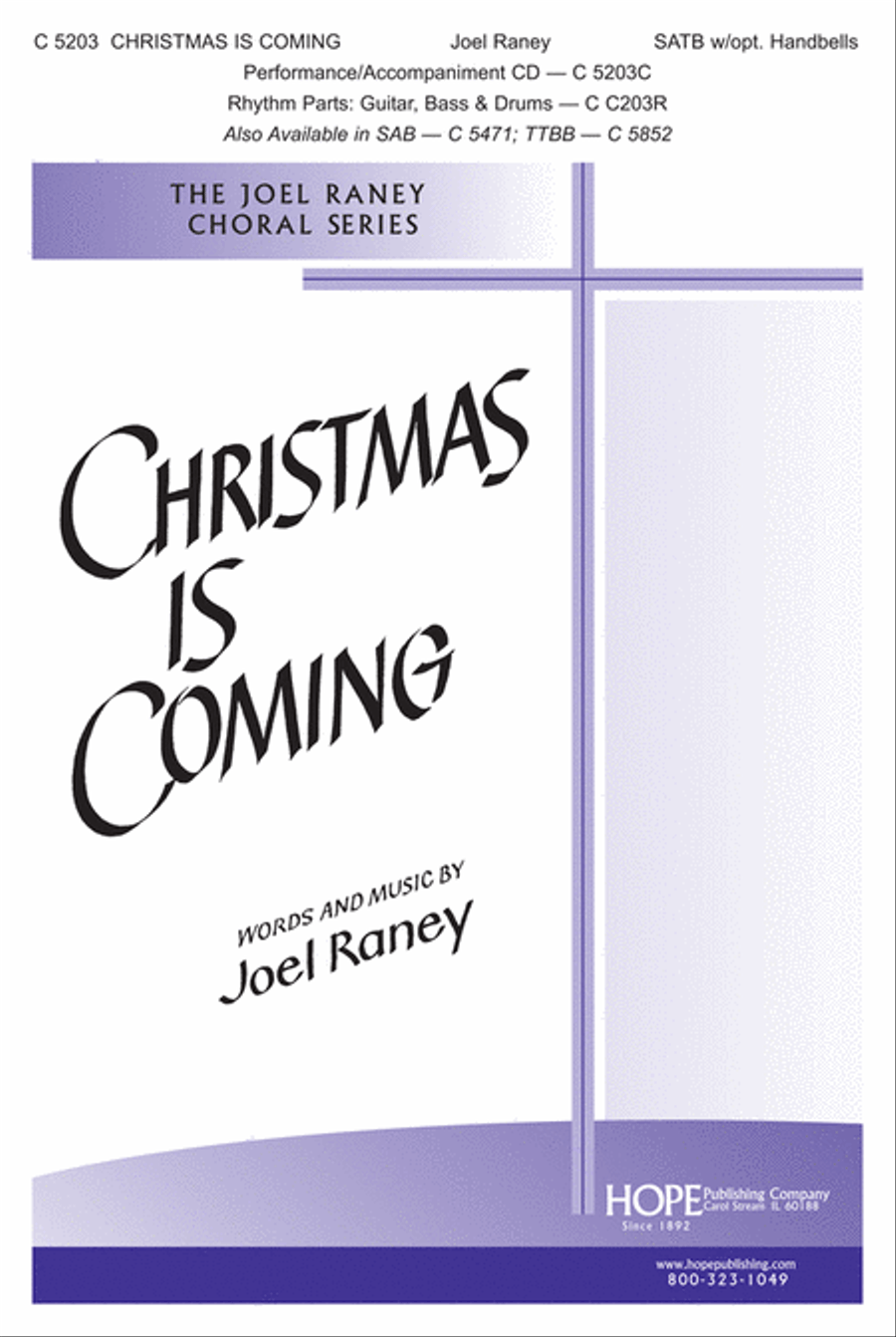 Christmas Is Coming 4-Part scores gallery preview page 1