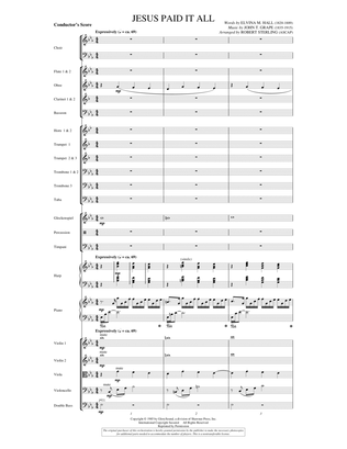 Book cover for Jesus Paid It All - Full Score