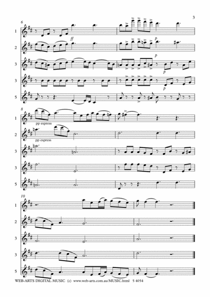 POEM op.41 no.4 arranged for 5 flutes - FIBICH & image number null